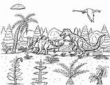 Allosaurus Stegosaurus sketch template