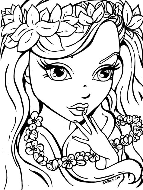 coloring pages  teenage girl home
