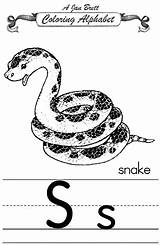 Coloring Snake Alphabet Traditional Janbrett Pages Printable Click Subscription Downloads sketch template
