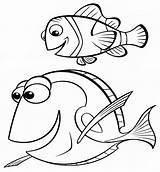 Dory Coloring Pages Lovers Fish Coloringhome Via sketch template