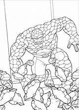 Coloring Fantastic Four Pages Coloriage Fantastiques Dessin Print Kids Dessiner Des sketch template