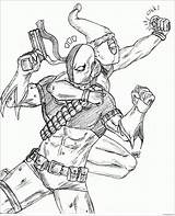 Deadpool Deathstroke Coloring sketch template