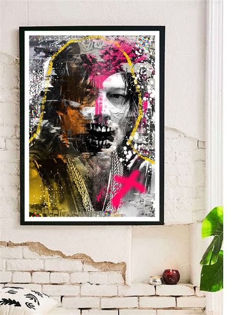 Walking Dead Art Walking Dead Print Daryl Art Comic Book Etsy