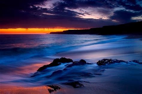 Beach Rock Sunset Water Image 334915 On