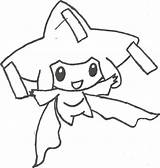 Jirachi Pokemon Coloring Pages Popular Library Draw Coloringhome sketch template