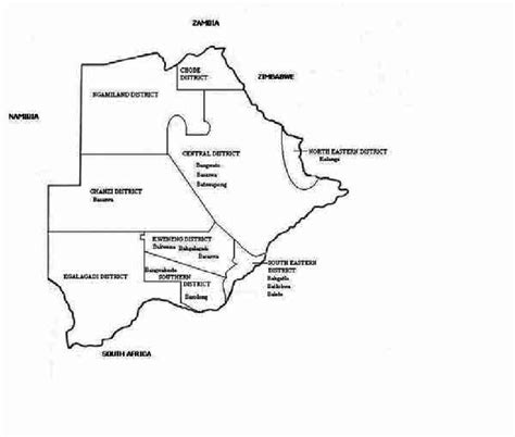Distribution Of Ethnic And Language Groups In Botswana Download