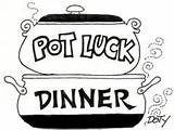 Potluck Dinner Clipart Luck Pot Clip Cliparts Silvermine Meal Logo March International Church Library Supper Annual Sca Tickets Invitations sketch template