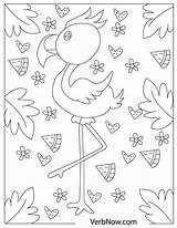 Flamingos Verbnow sketch template