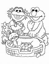 Sesame Elmo Sesamo Colorir Vila Desenhos Toddlers Coloringhome Printabletemplates sketch template