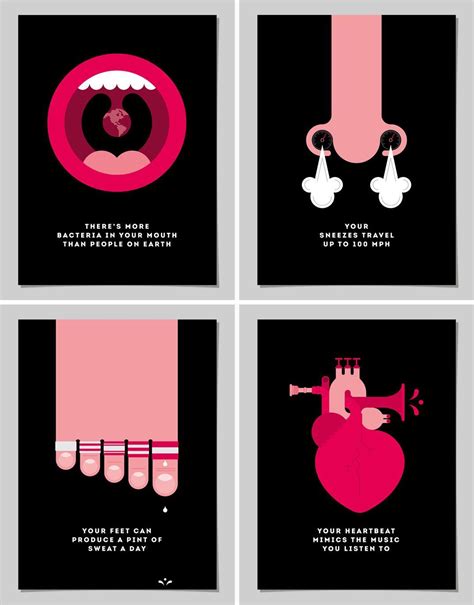 medical posters by patei like how sleek these are and that