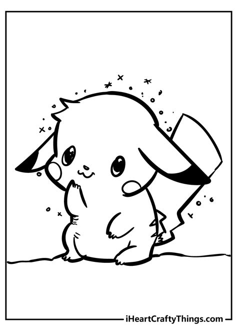 pikachu coloring page pokemon pics coloring page