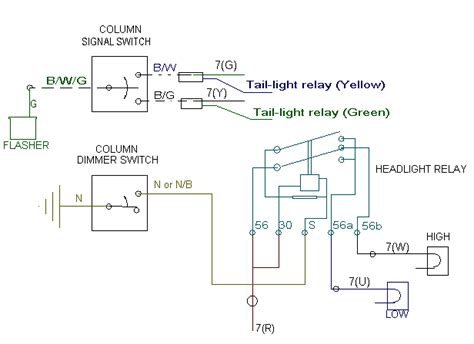 hooking   vw column switch  signal lights  headlight dimmer