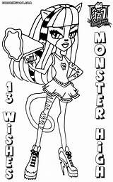 Monster High Coloring Wishes Pages sketch template