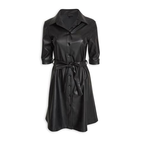 buy truworths black pleather dress online truworths