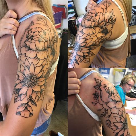 Floral Half Sleeve Tattoo Half Sleeve Tattoos Designs Half Sleeve