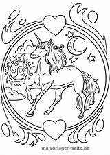 Einhorn Malvorlage Unicorn Ausmalen Einhörner Kostenlose Pferde Feen Fee Prinzessin sketch template