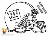 Giants Coloring Football Pages York Helmet Ny Nfl Printable Helmets sketch template