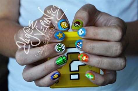 throwback super mario bros nails algae veronicas nail art obsession