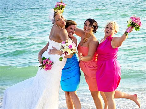 Beach Wedding Multicolor Bridesmaids Dresses Adds A
