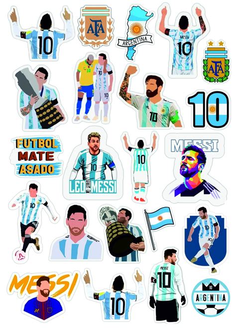sticker lionel messi stickers soccer world cup set stickers