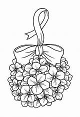 Hydrangea Coloring Pages Stamps Drawing Digi Colouring Stamp Line Digital Flowers Bauble Sheets Template Floral Getdrawings Drawings Uploaded User sketch template