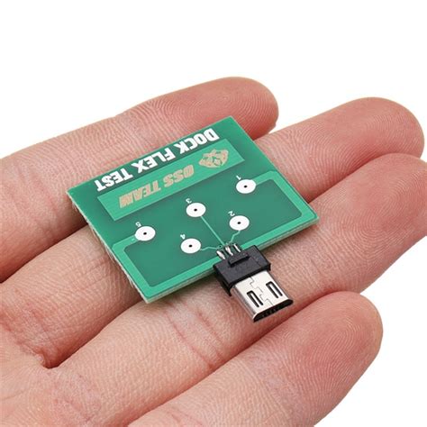 Micro Usb 5 Pin Pcb Test Board Module For Android Battery Dock Flex