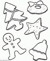 Cookie Coloring Christmas Pages Cookies Printable Chip Chocolate Getcoloringpages sketch template