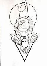 Tattoo Egyptian Horus Drawings Easy Tatuagem Draw Anubis Tattoos Hórus Para Designs Symbols Drawing God Ancient Sketch Egipcio Stencils Egipcios sketch template