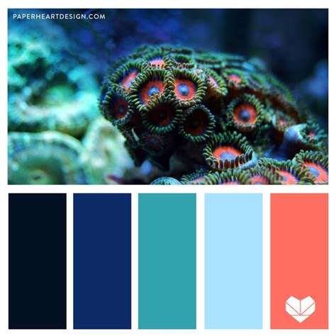 Living Coral Color Palette Ocean Vibes Coral Colour Palette Marine