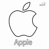 Apple Para Colorear Logo Dibujo Dibujos Manzanas Logotipos Visitar Google sketch template
