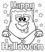 Halloween Happy Coloring Pages Printable Printables Printablee sketch template