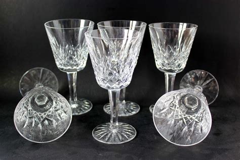 Waterford Crystal Vintage Lismore White Wine Glasses