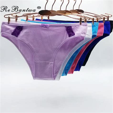 rebantwa 10pcs lot women sexy panties underwear cotton women patchwork