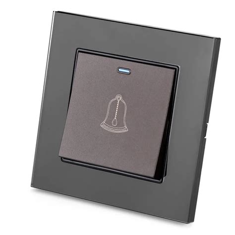 buy  pcs door bell switch  screws tempered glass panel doorbell wall door