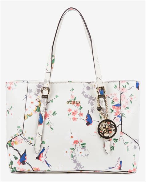 guess isabeau floral medium handbag bibloocom