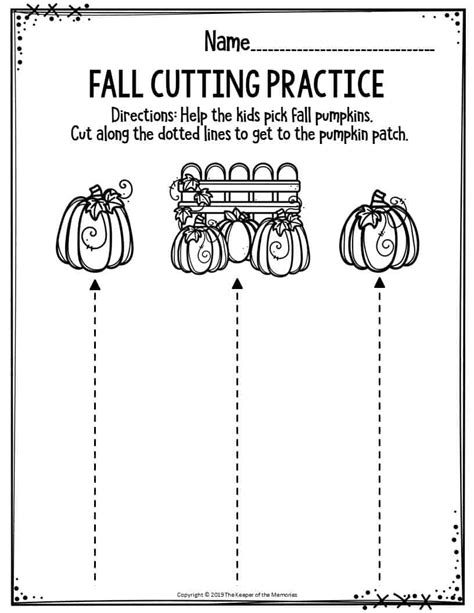 fall activities printables