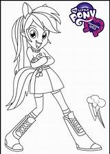 Pony Equestria Little Coloring Girls Pages Girl Applejack Popular Library Coloringhome sketch template