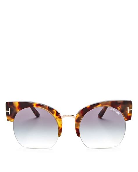 tom ford women s savannah cropped round sunglasses 55mm jewelry