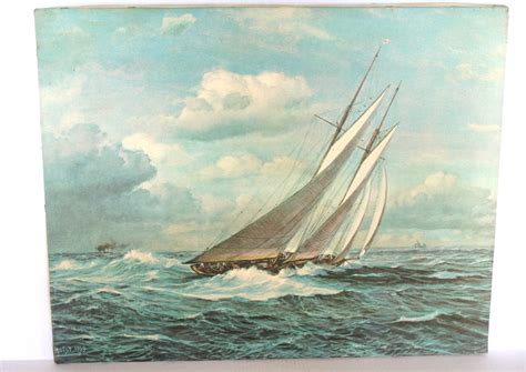 johannes holst 1959 sailboat print on canvas