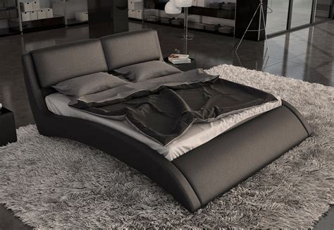 volo modern eco leather bed w curves