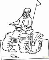 Atv Coloring Pages Wheeler Snowmobile Printable Ski Doo Color Four Three Riding Drawing Online Getcolorings Boys Arctic Cat Sketch Popular sketch template