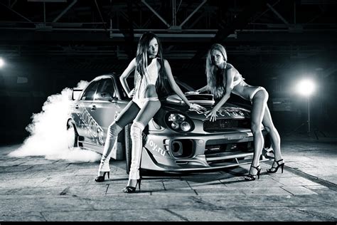 Wallpaper Model Car Vehicle Women With Cars Subaru