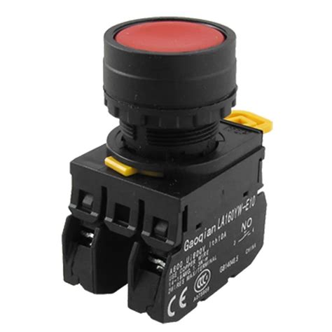 ywb mepr red sign signal momentary push button switch mm