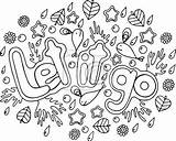 Doodle Woord Kleurende Gaan Volwassenen Liet Adultes Courage Lettering Chloe Myloview Greeting Matériaux sketch template