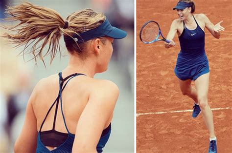 maria sharapova instagram tennis babe shows off ‘sexy dress at french open daily star