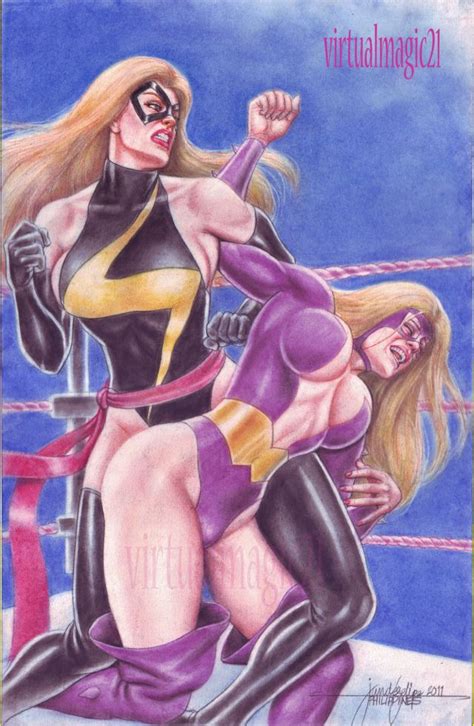 Wrestling Ms Marvel Titania Naked Pics And Pinup Art