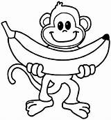 Macaco Monkeys 101coloring Bananem Zwierze Macaquinho Kolorowanka Imprimindo Bastante Dando Variedade Melhores Malowankę Wydrukuj sketch template