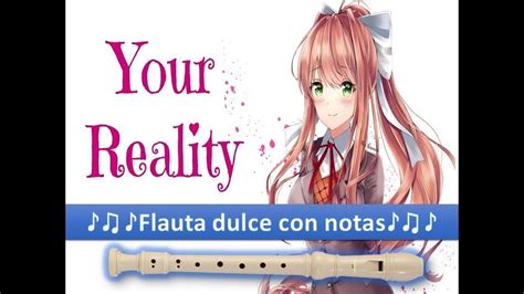 doki doki literature club ost your reality credits flauta dulce flute recorder youtube