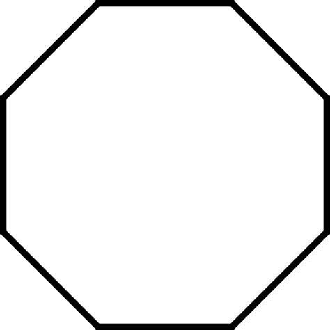 printable octagon shape