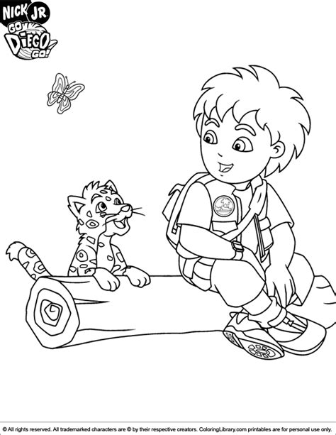 diego  coloring picture